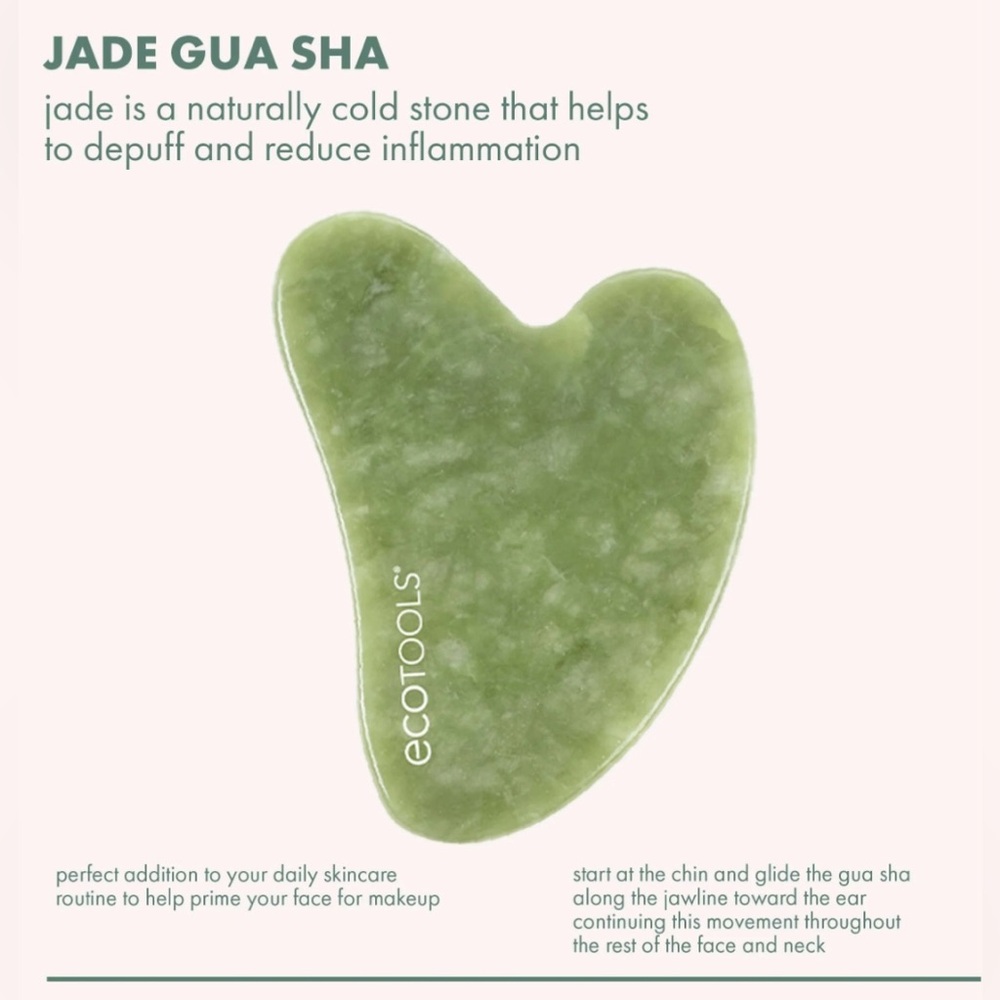 Gua Sha Stone Beauty Tool, Jade — EcoTools - Picture 13 of 17